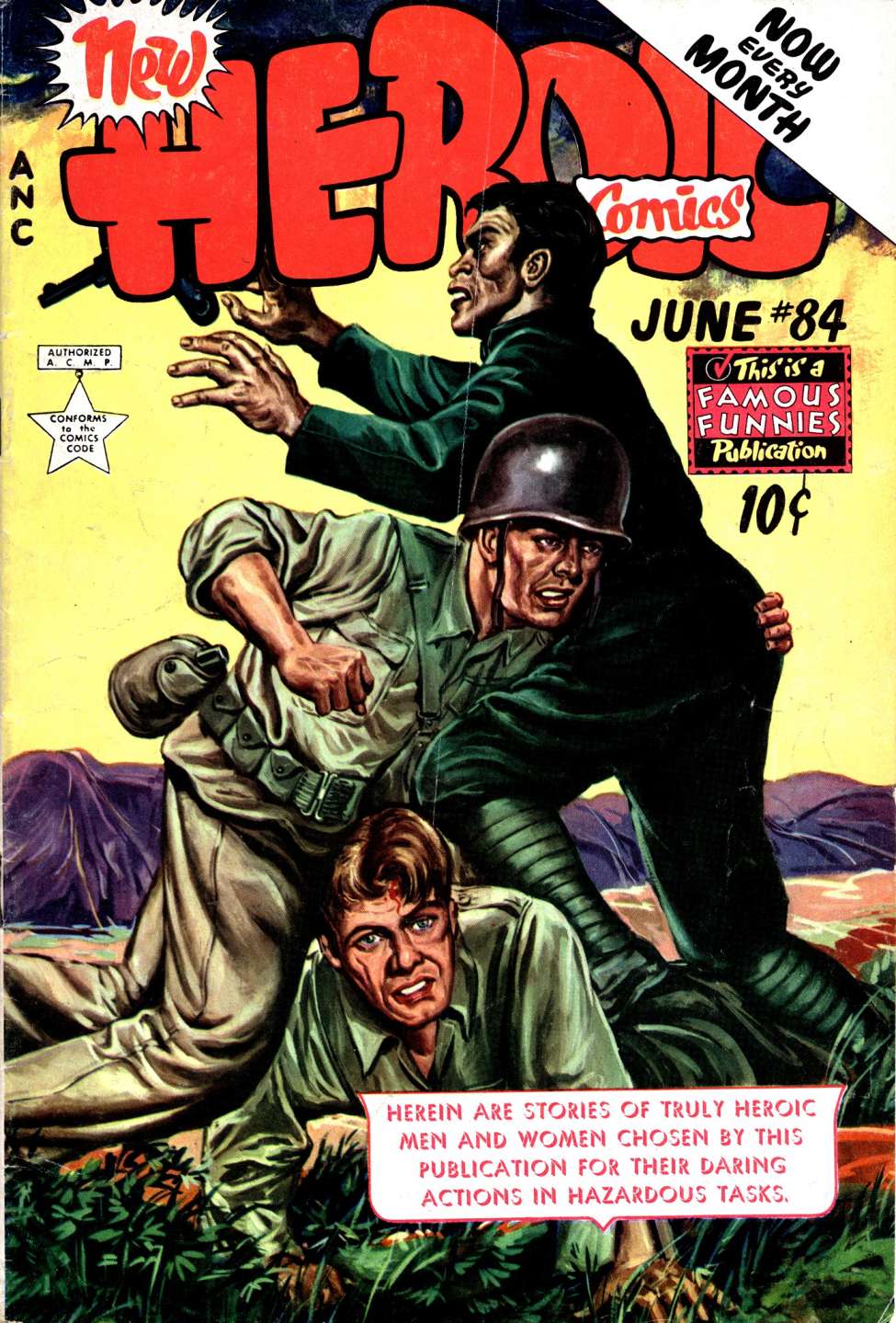 Comic Book Cover For New Heroic Comics 84
