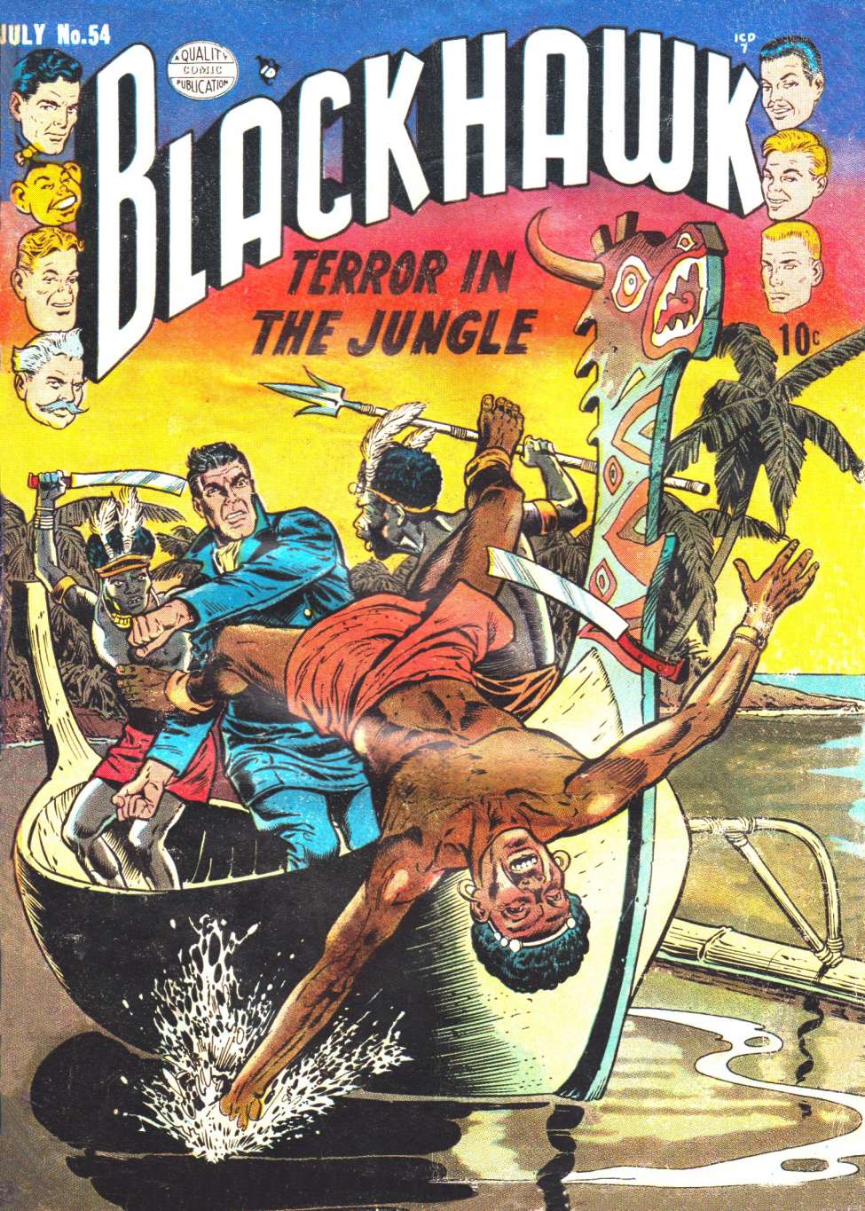 Comic Book Cover For Blackhawk 54
