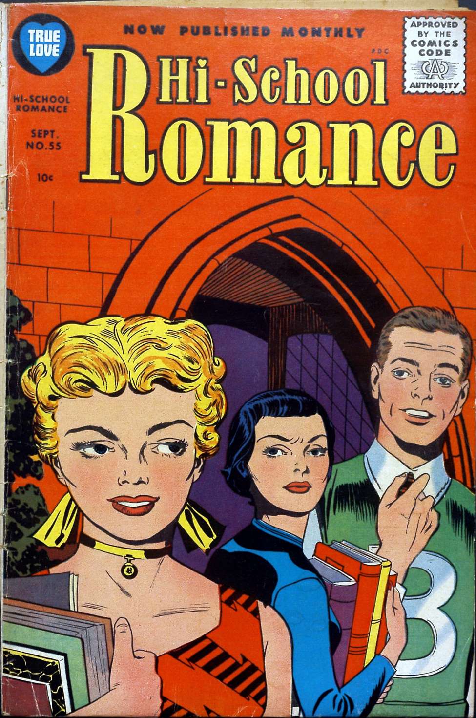 Comic Book Cover For Hi-School Romance 55
