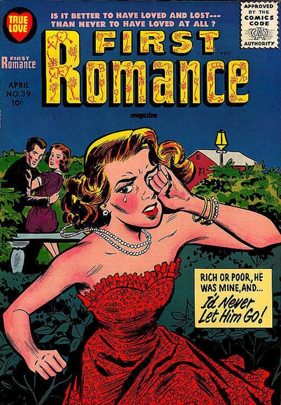 Comic Book Cover For First Romance Magazine 39