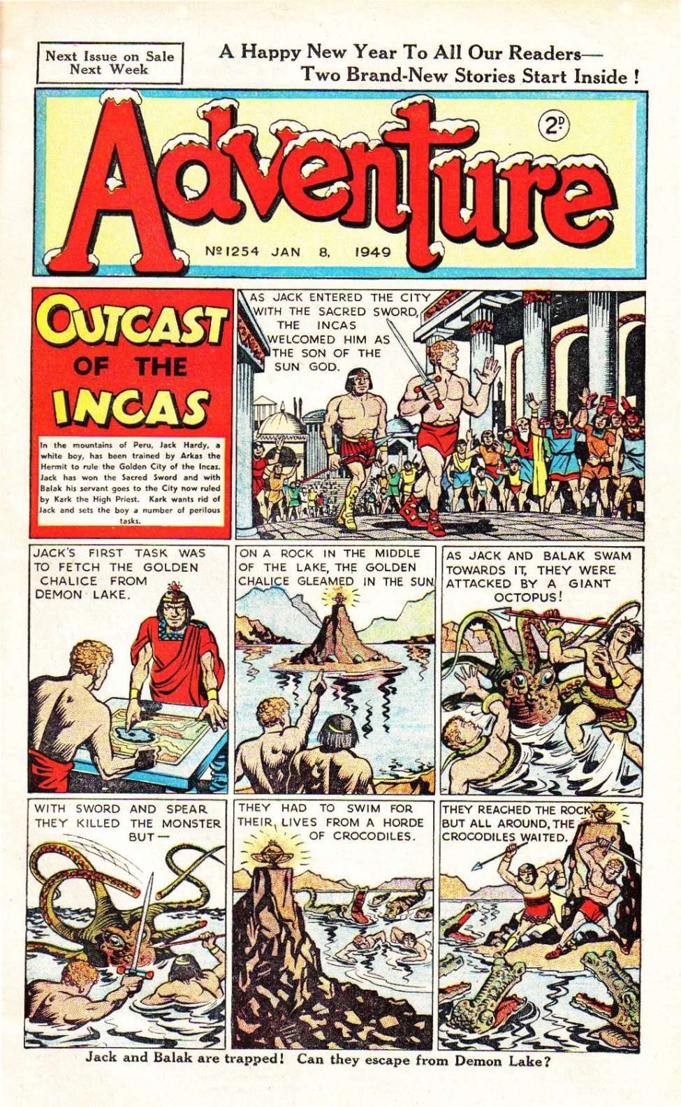 Comic Book Cover For Adventure 1254