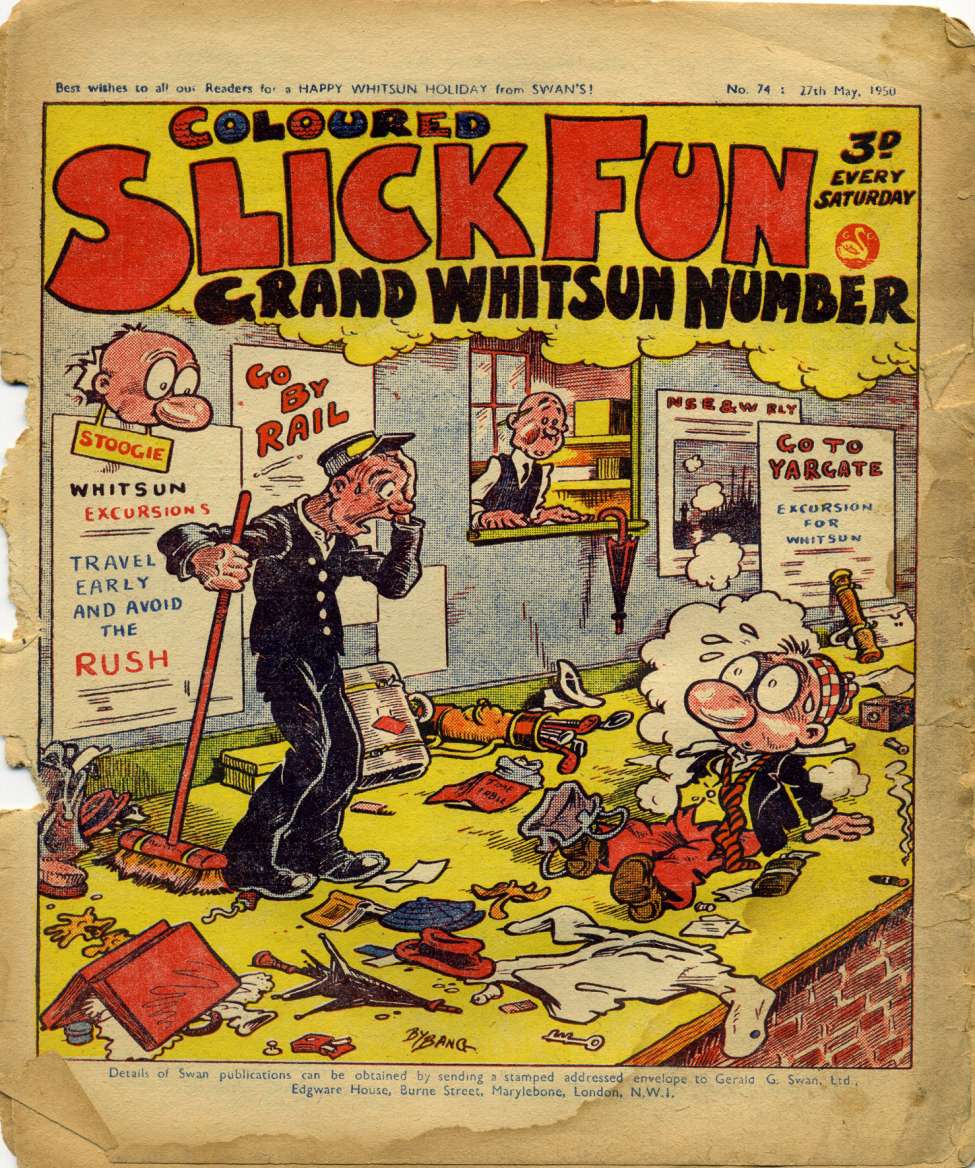 Comic Book Cover For Coloured Slick Fun 74