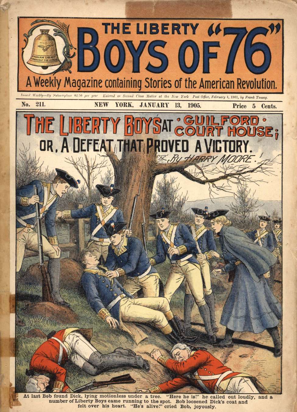 Book Cover For The Liberty Boys of 76 211 - The Liberty Boys at Guilford Courthouse