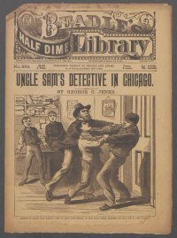 Large Thumbnail For Beadle's Half Dime Library 854 - Uncle Sam's Detective on Chicago