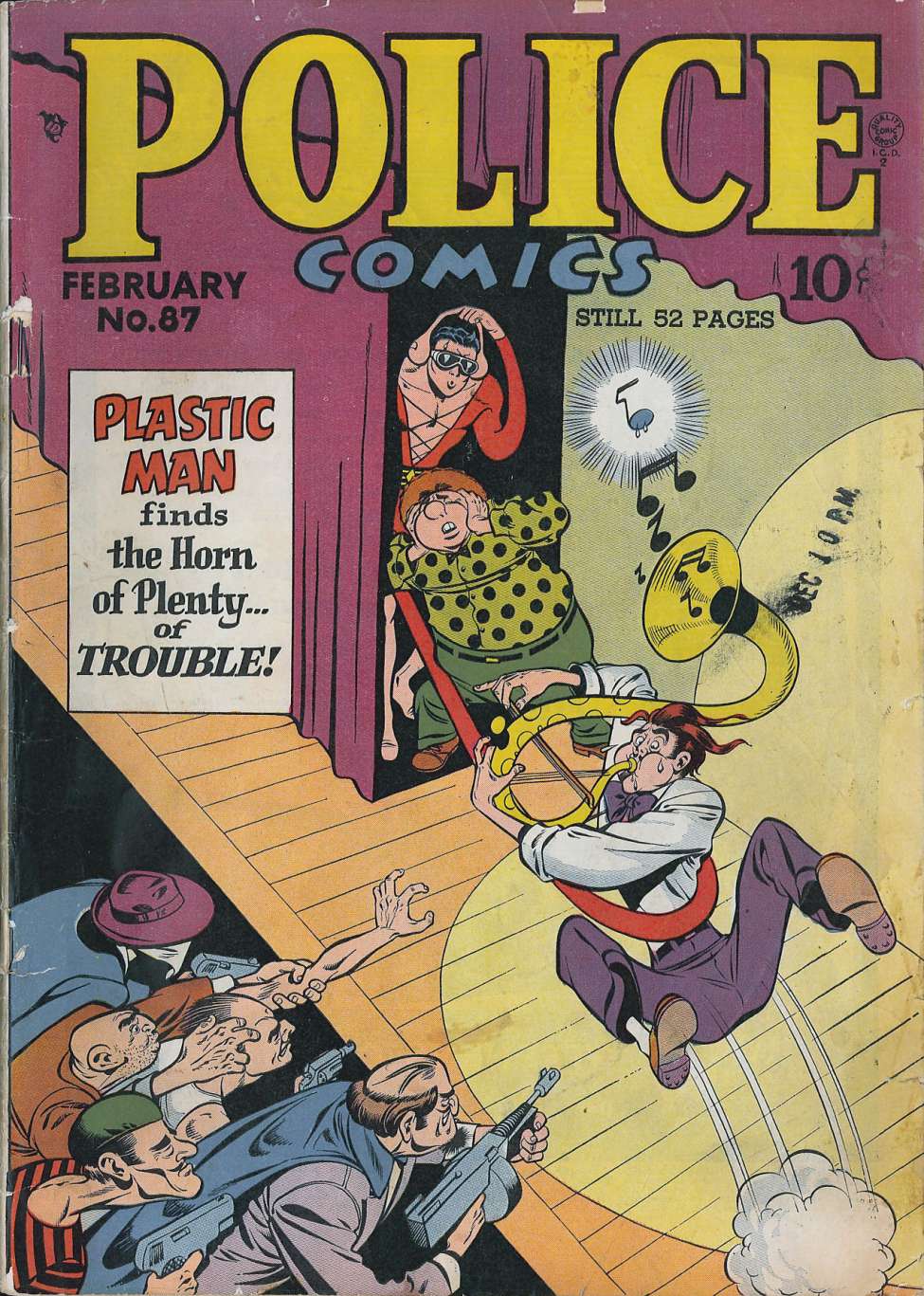 Comic Book Cover For Police Comics 87