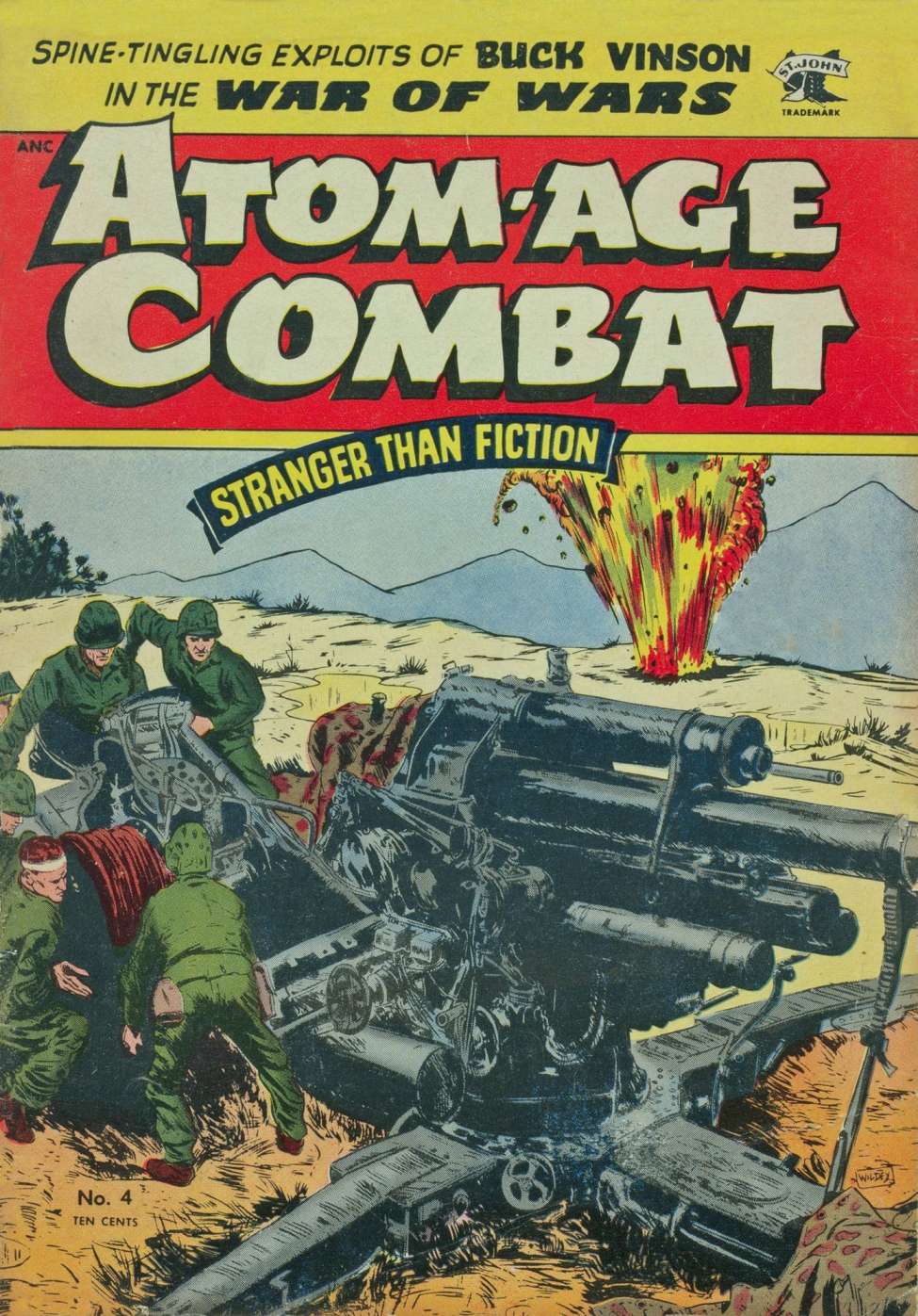 Comic Book Cover For Atom-Age Combat 4