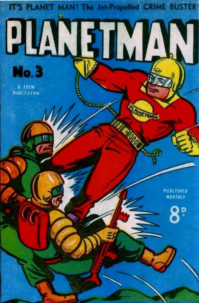 Comic Book Cover For Planetman Comics 3
