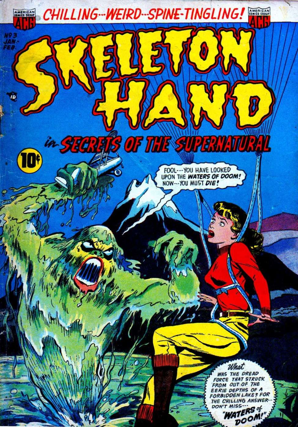 Comic Book Cover For Skeleton Hand 3