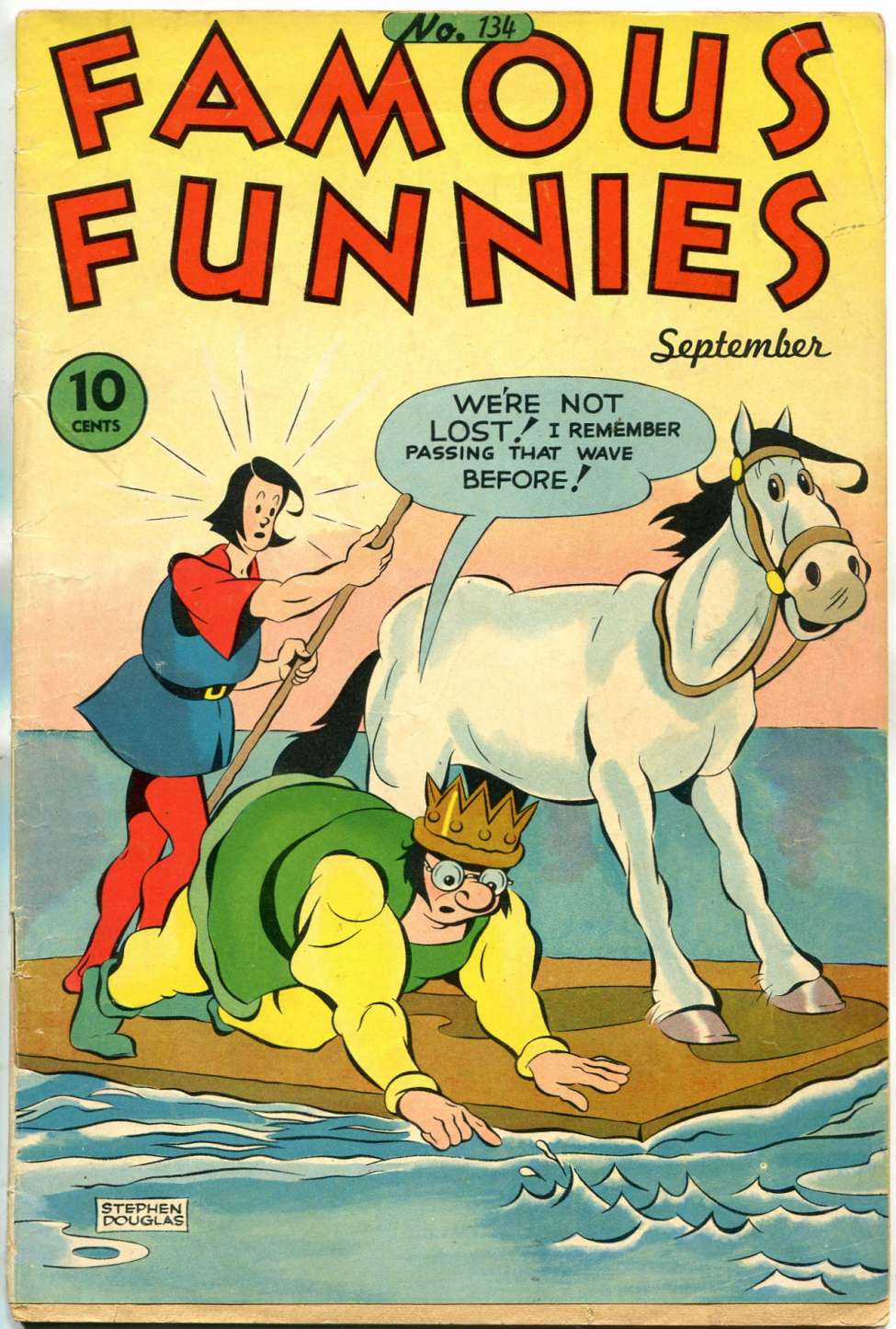 Comic Book Cover For Famous Funnies 134