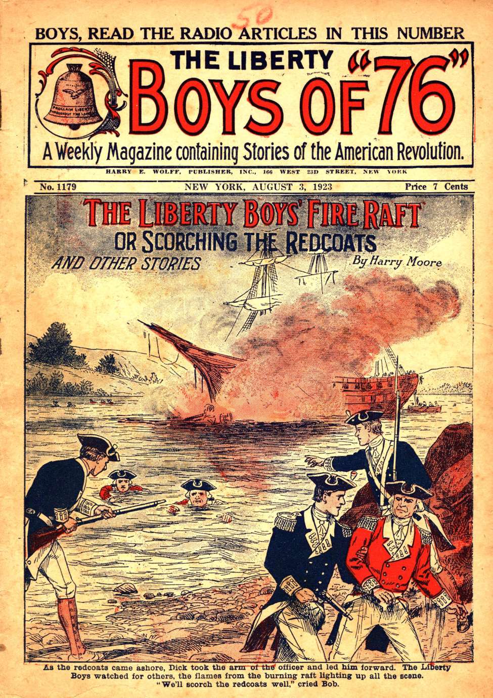 Book Cover For The Liberty Boys of 76 1179 - The Liberty Boys' Fire Raft