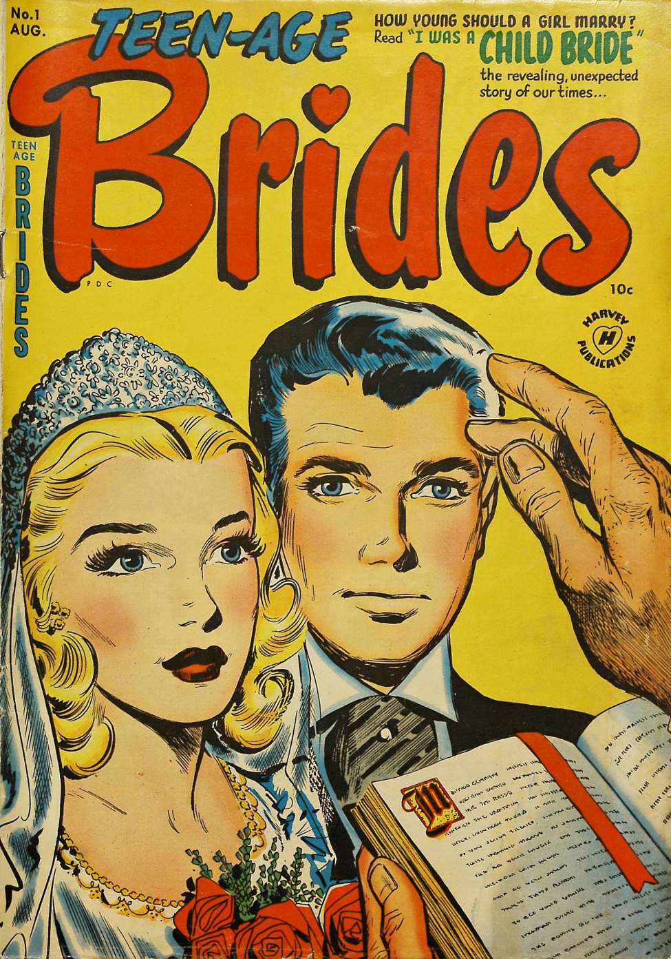 Comic Book Cover For Teen-Age Brides 1