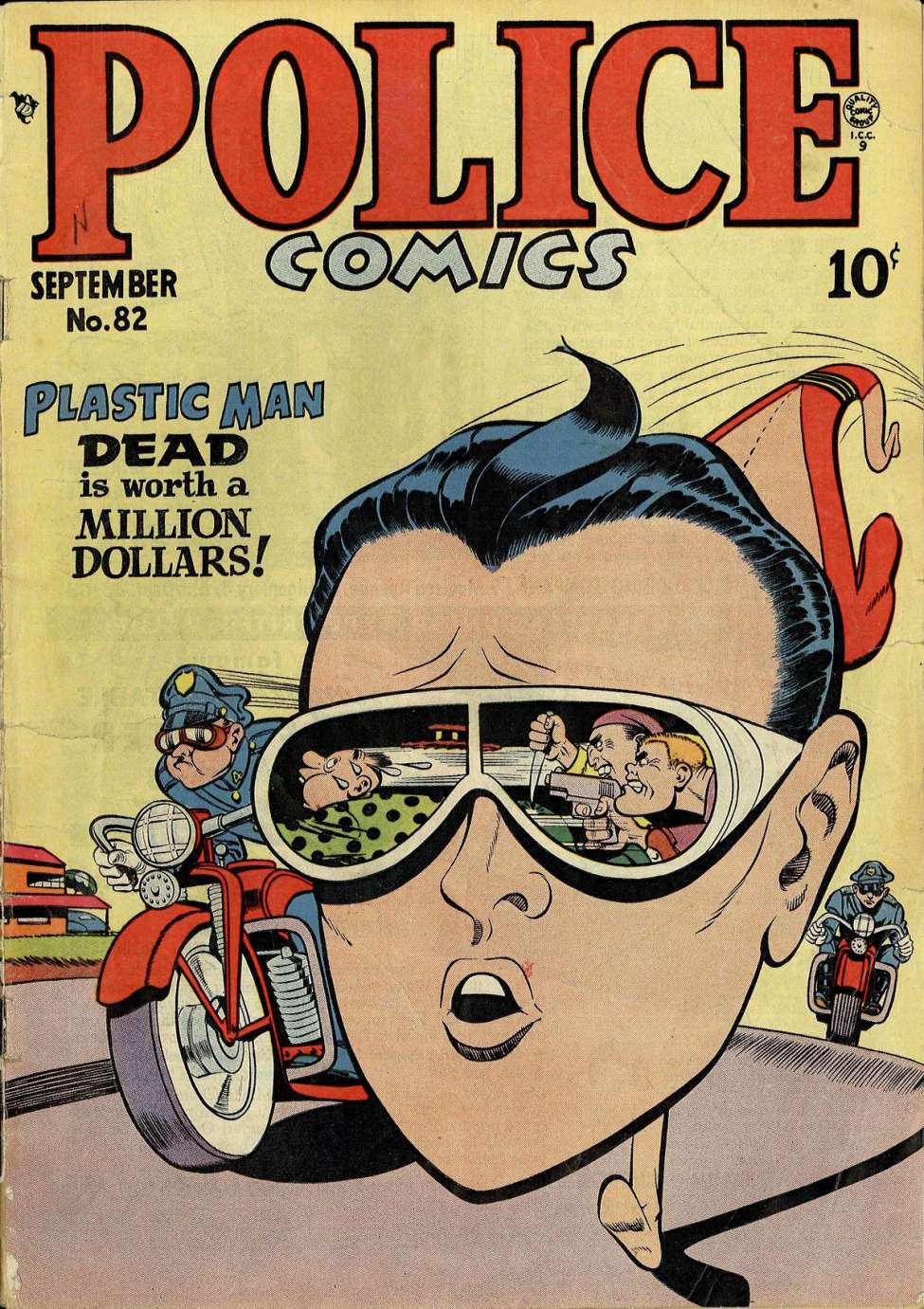 Comic Book Cover For Police Comics 82