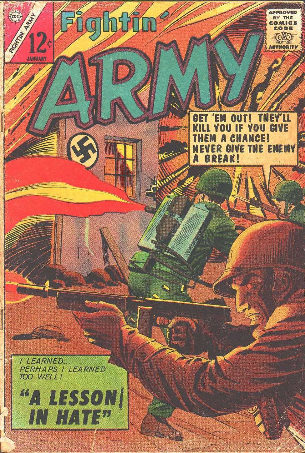 Book Cover For Fightin' Army 61