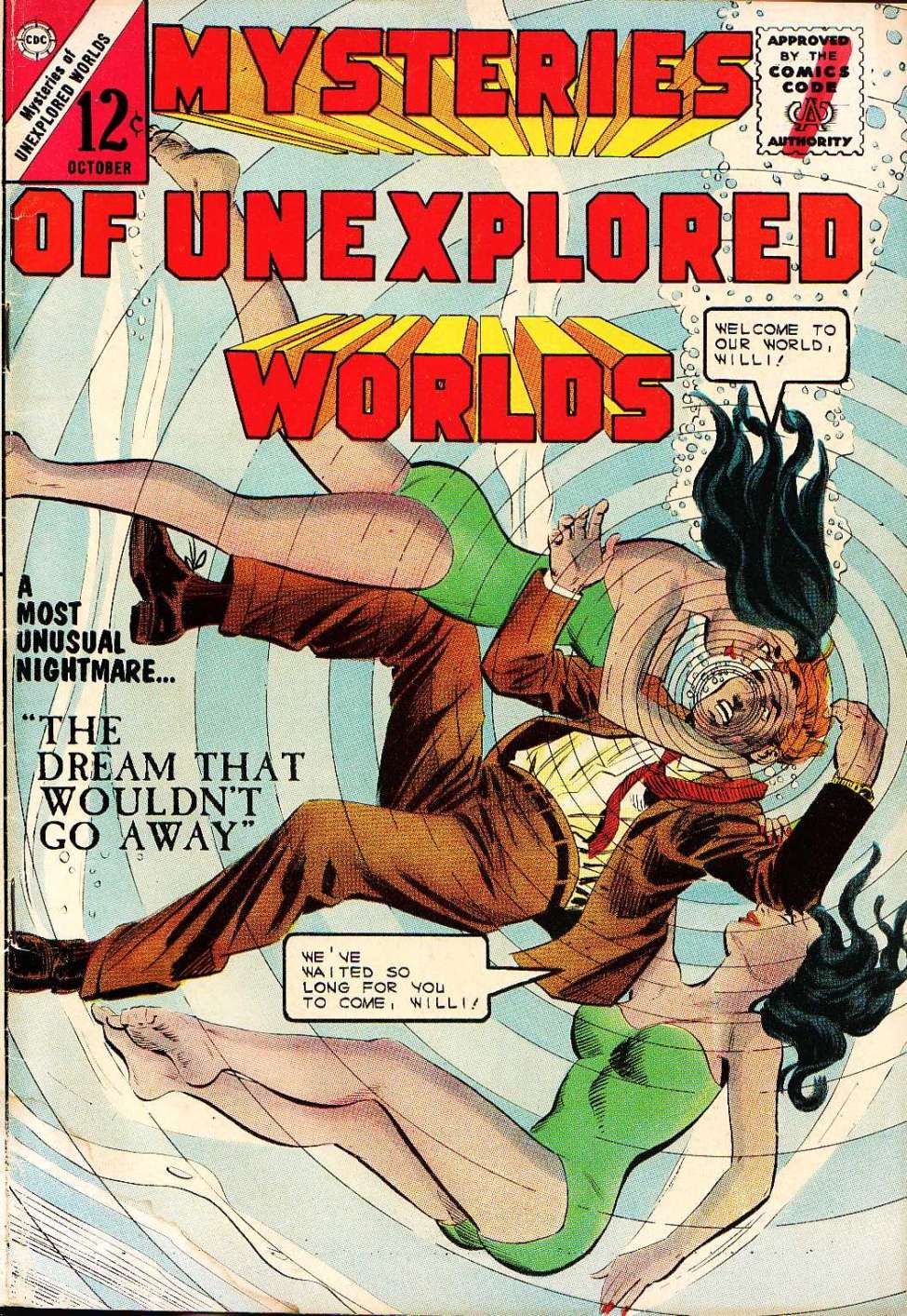 Comic Book Cover For Mysteries of Unexplored Worlds 43