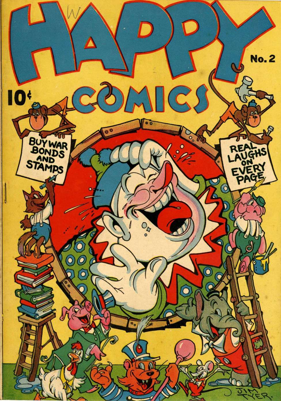 Comic Book Cover For Happy Comics 2
