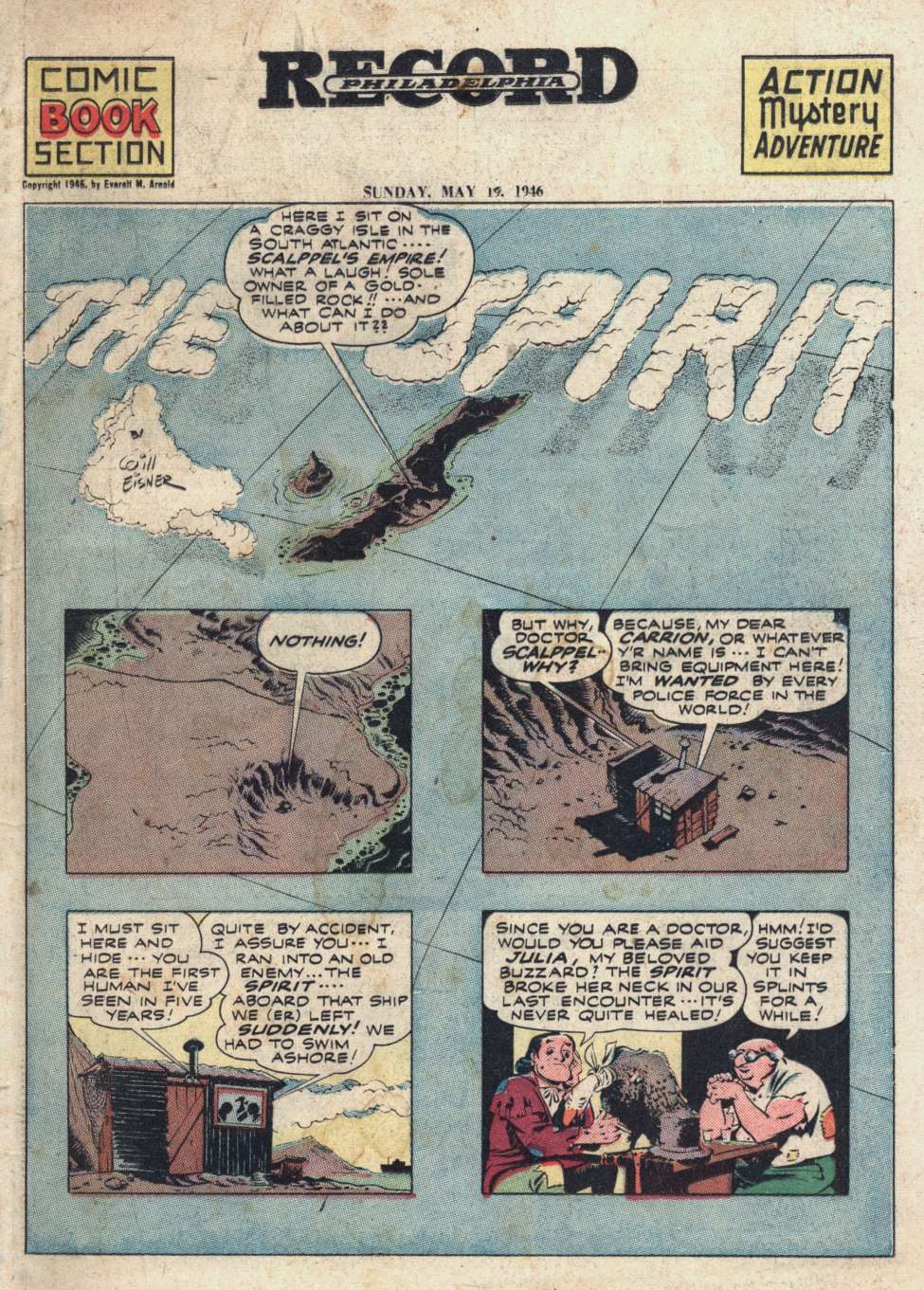 Book Cover For The Spirit 1946-05-19 - Philadelphia Record