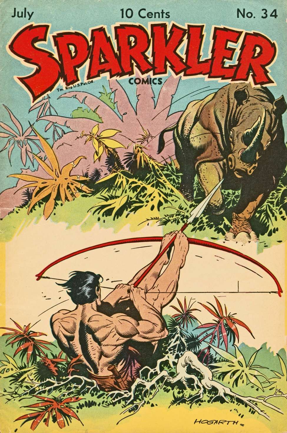 Book Cover For Sparkler Comics 34