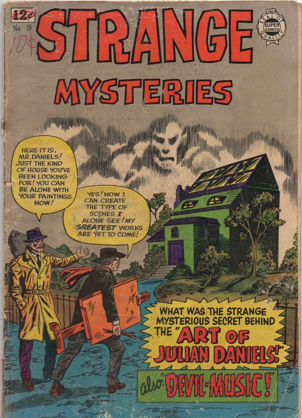 Comic Book Cover For Strange Mysteries 18