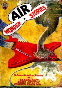 Large Thumbnail For Air Wonder Stories 6 - The Blue Demon - Lowell Howard Morrow