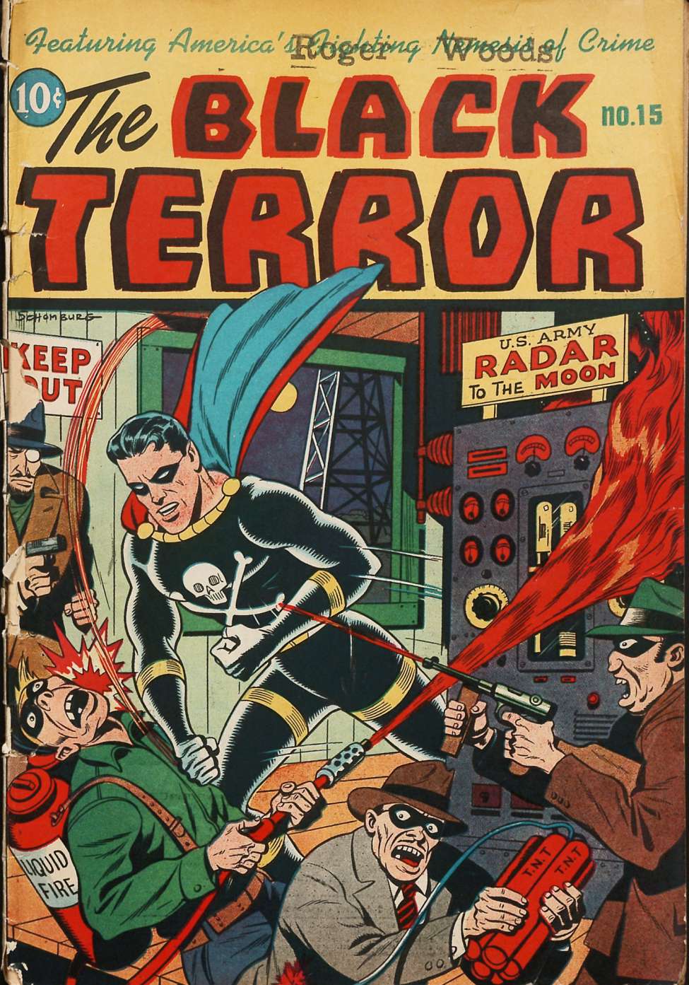 Book Cover For The Black Terror 15 - Version 2