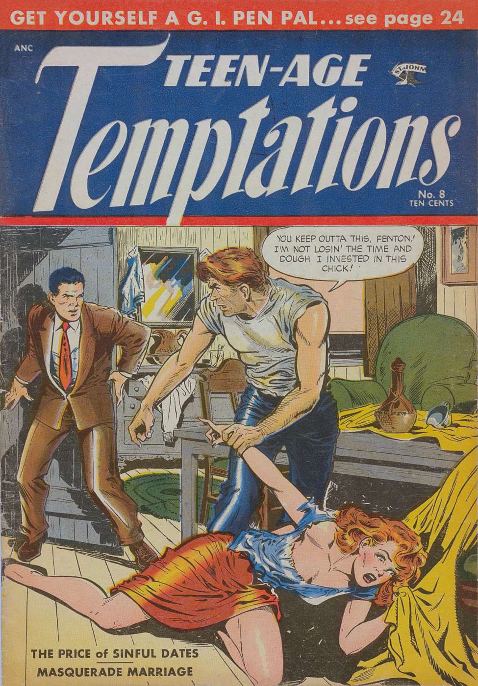 Book Cover For Teen-Age Temptations 8
