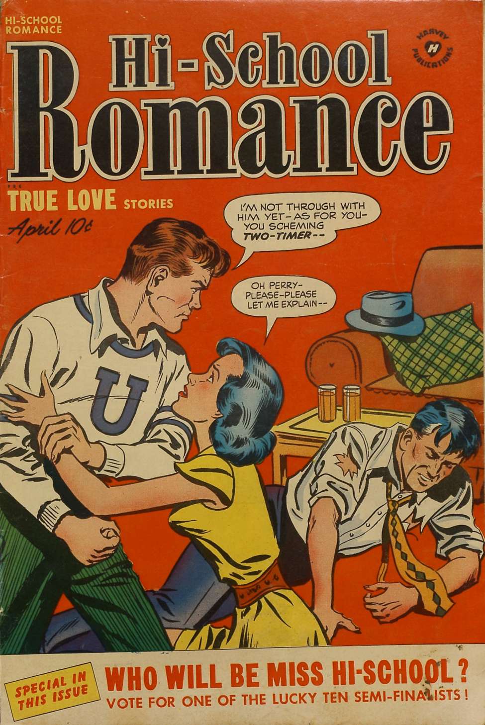 Comic Book Cover For Hi-School Romance 8