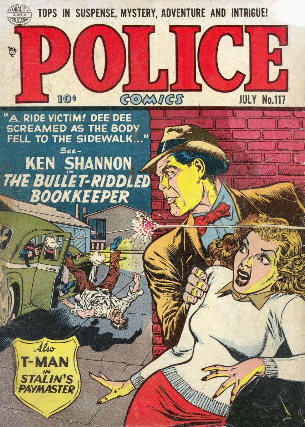 Book Cover For Police Comics 117