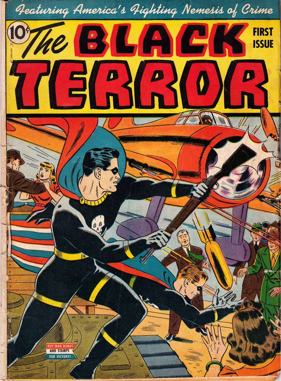 Comic Book Cover For The Black Terror 1