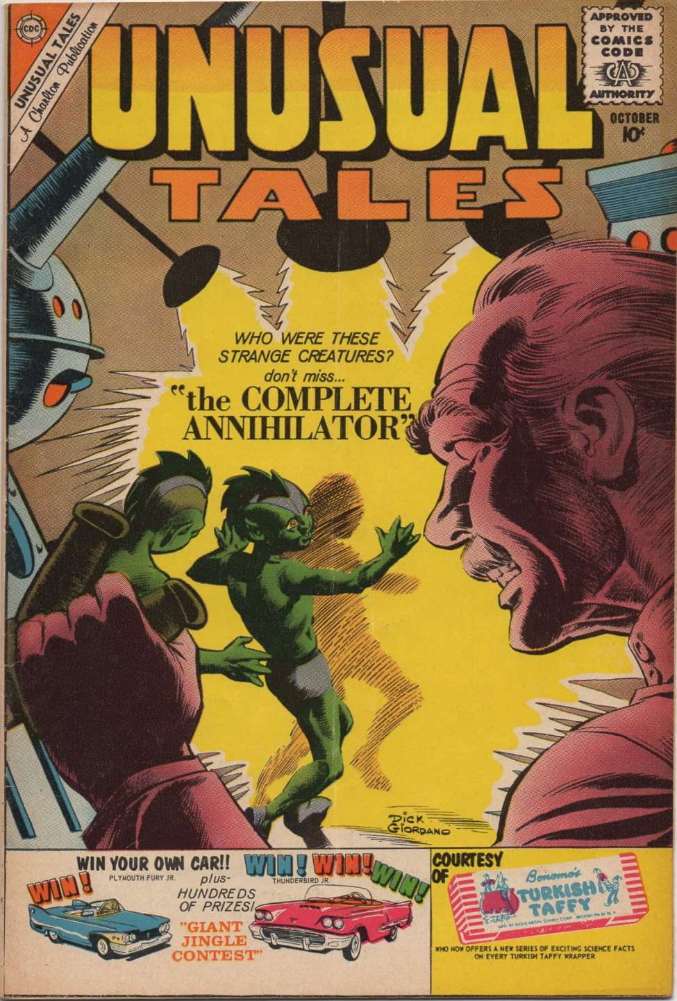 Comic Book Cover For Unusual Tales 24