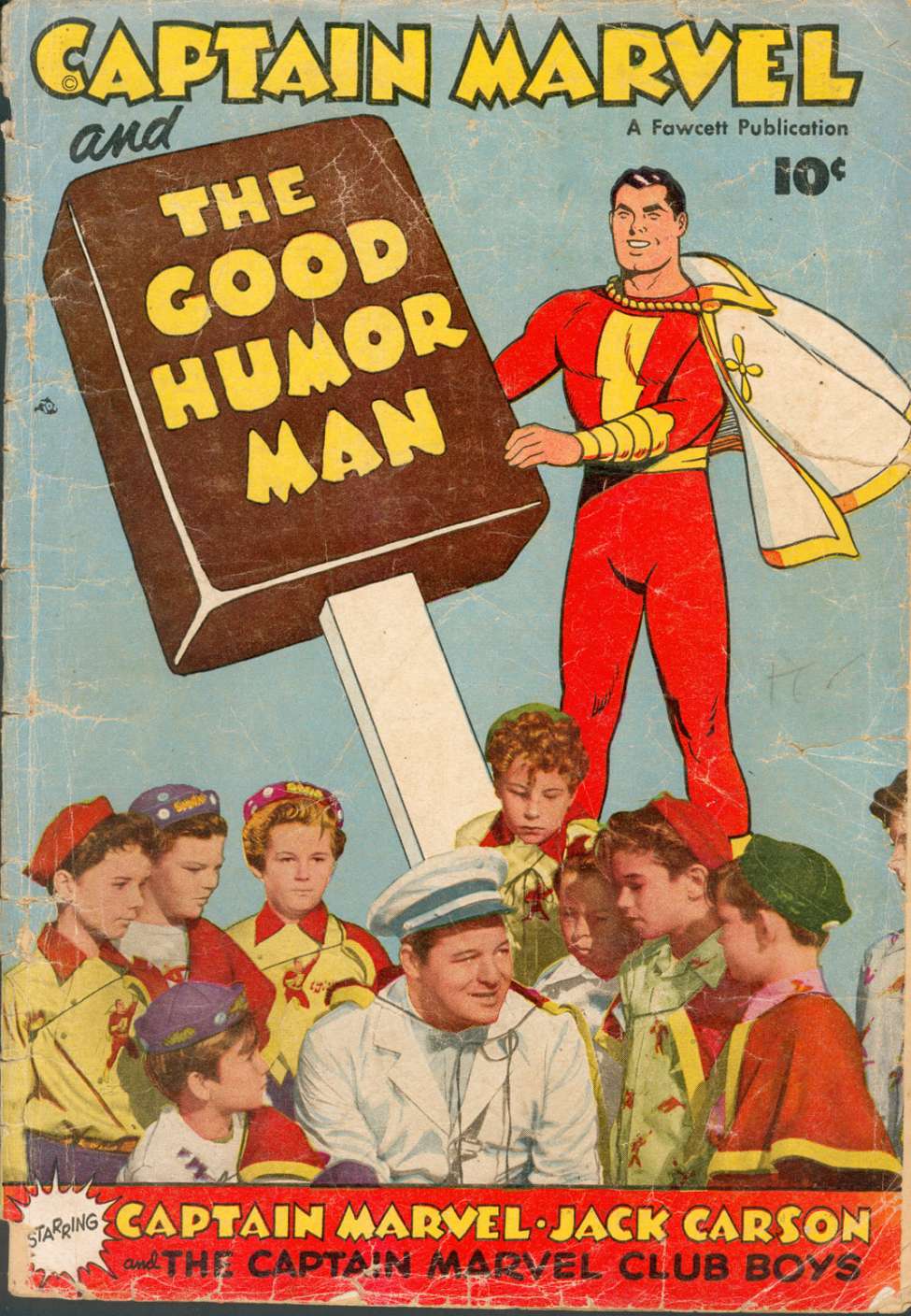 Comic Book Cover For Captain Marvel And The Good Humor Man