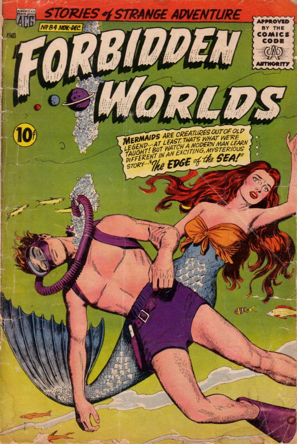 Comic Book Cover For Forbidden Worlds 84