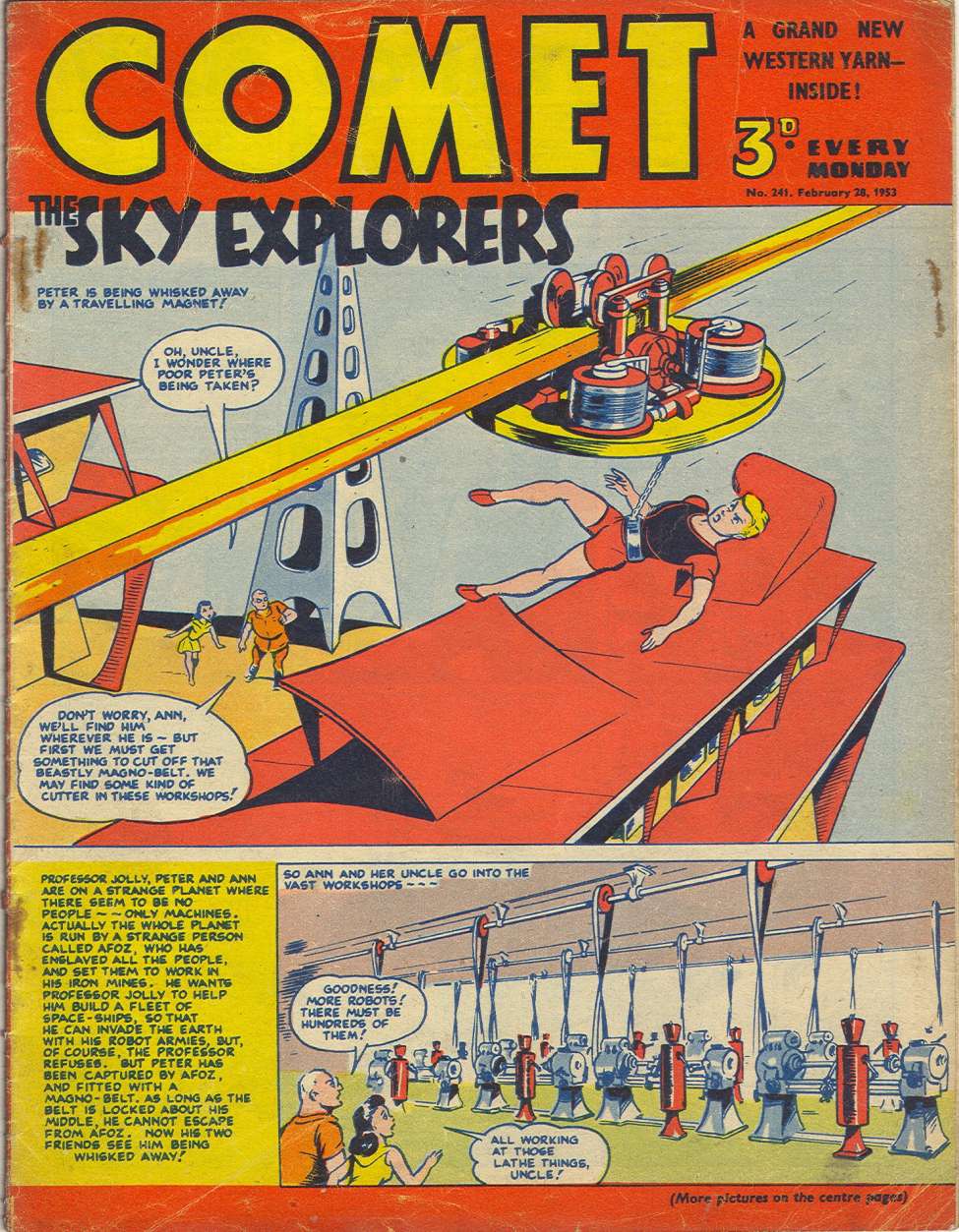 Comic Book Cover For The Comet 241