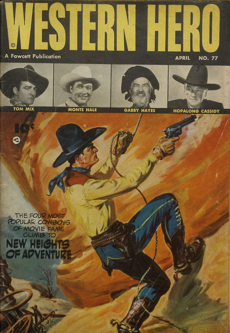 Comic Book Cover For Western Hero 77