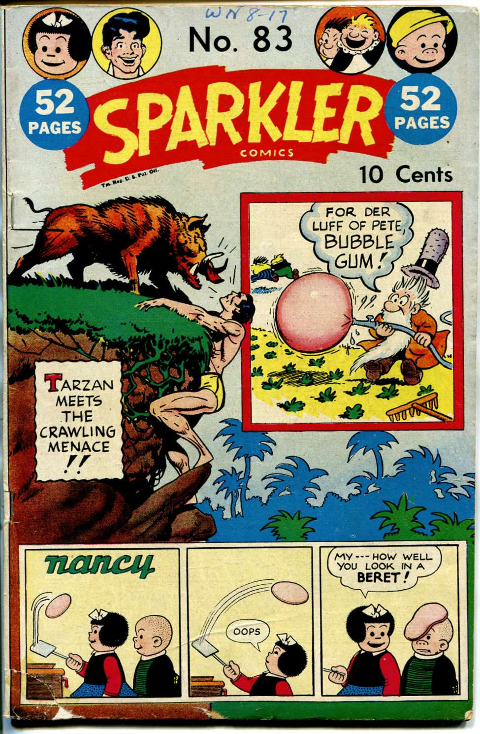 Comic Book Cover For Sparkler Comics 83