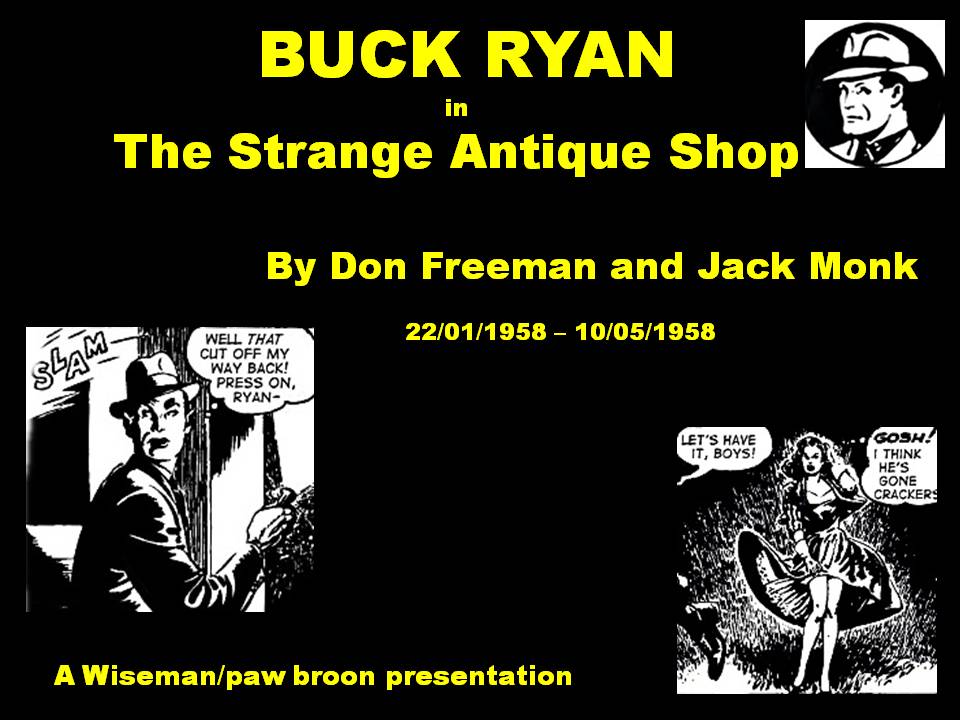 Book Cover For Buck Ryan 66 - The Strange antique Shop