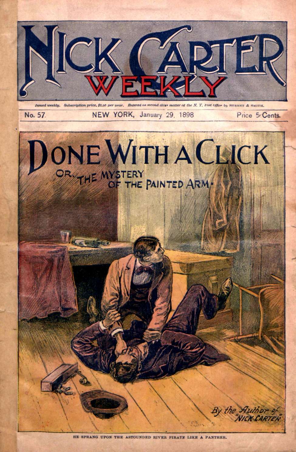 Comic Book Cover For Nick Carter Weekly 57 - Done With A Click
