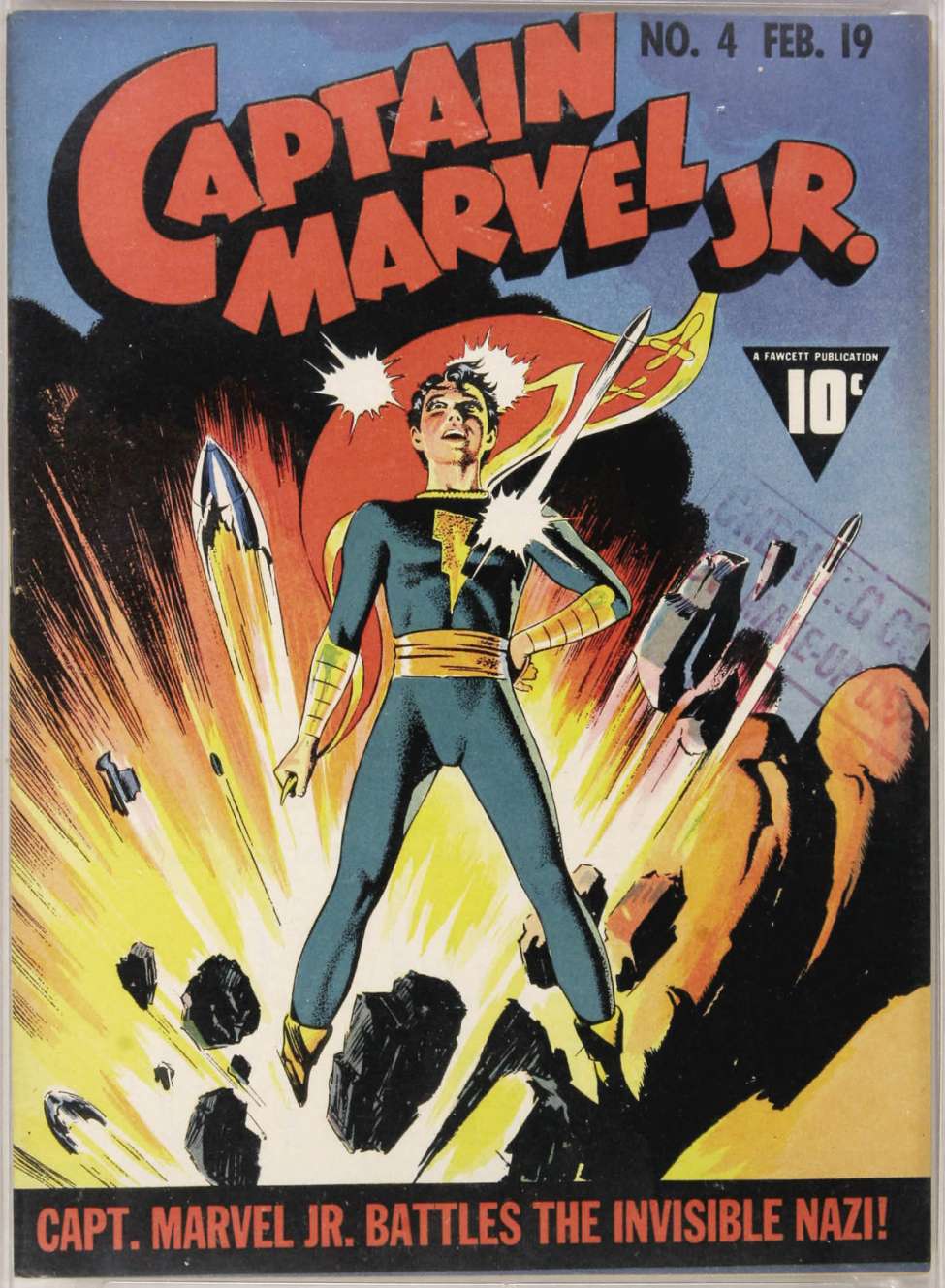 Comic Book Cover For Captain Marvel Jr. 4 (13fiche)