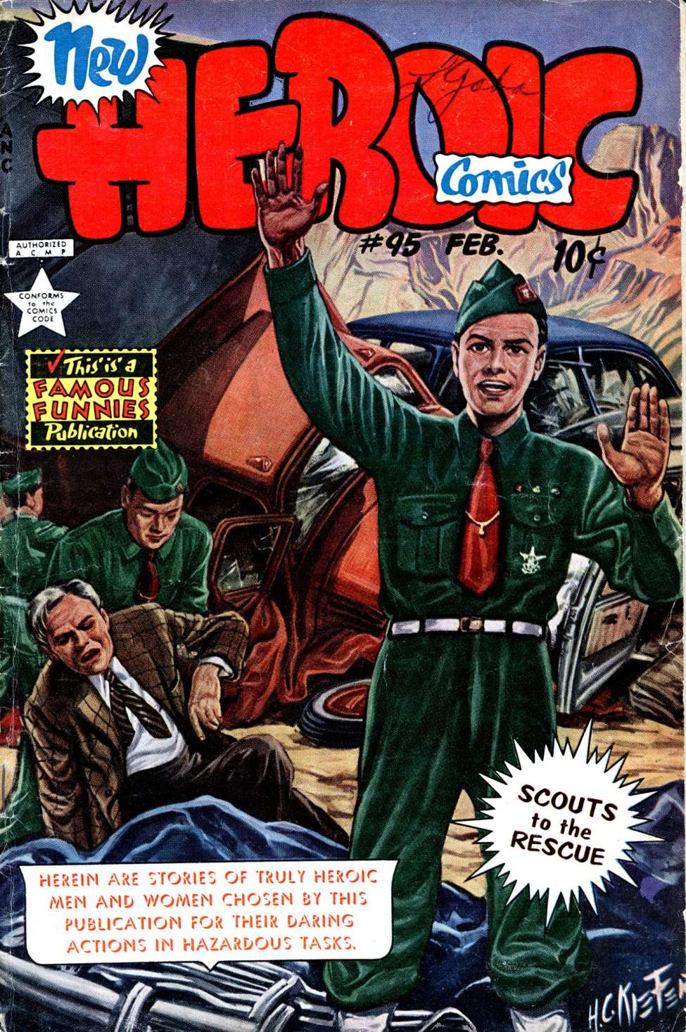 Comic Book Cover For New Heroic Comics 95