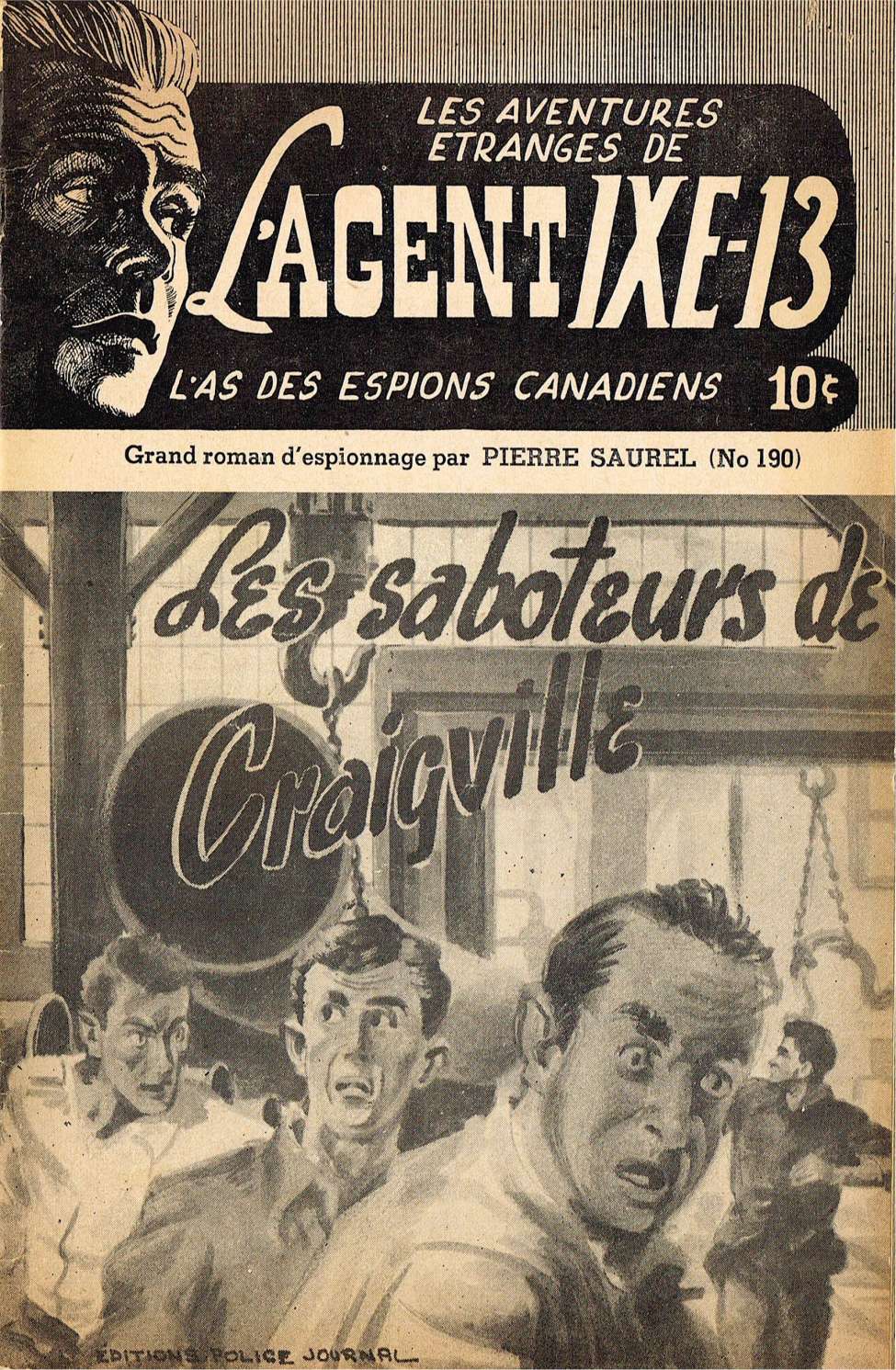 Comic Book Cover For L'Agent IXE-13 v2 190 - Les saboteurs de Craigville