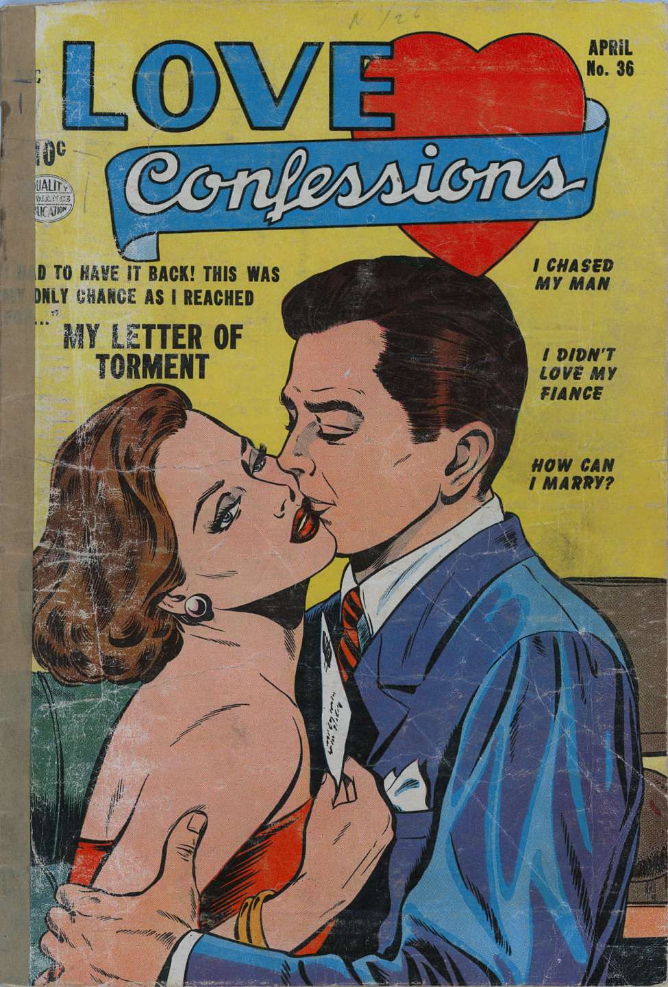Comic Book Cover For Love Confessions 36 - Version 1