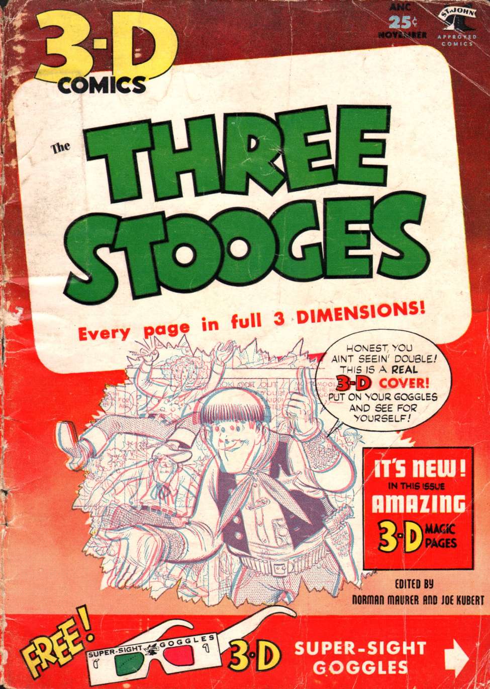 Comic Book Cover For The Three Stooges 3 (3D)