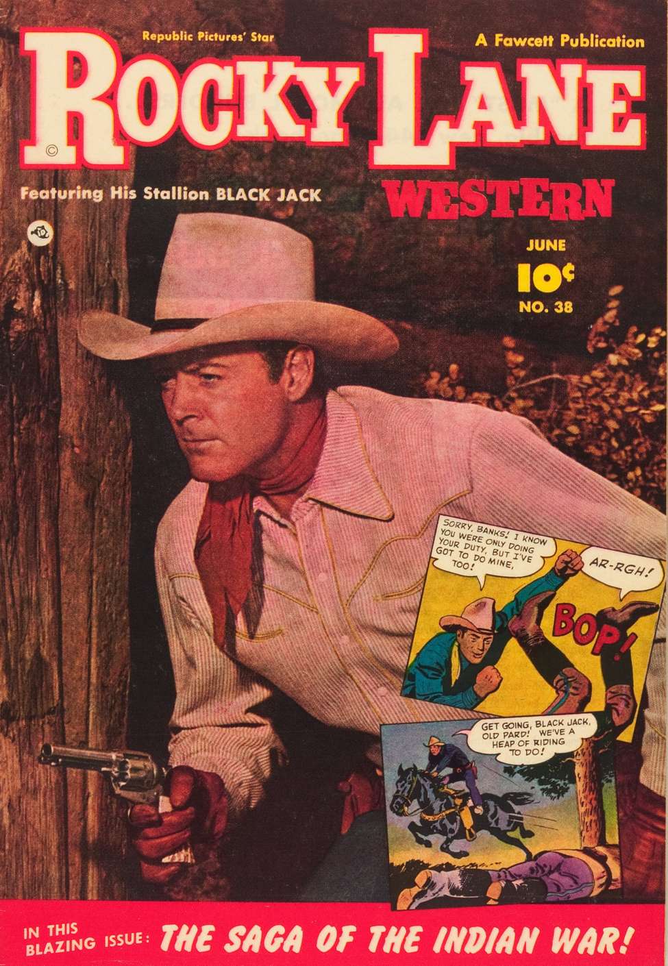 Comic Book Cover For Rocky Lane Western 38 - Version 2