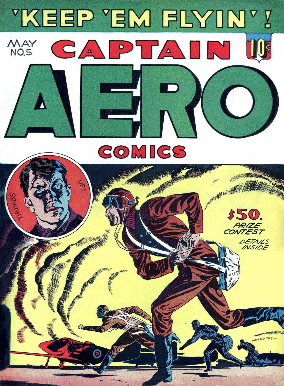 Book Cover For Captain Aero Comics 5