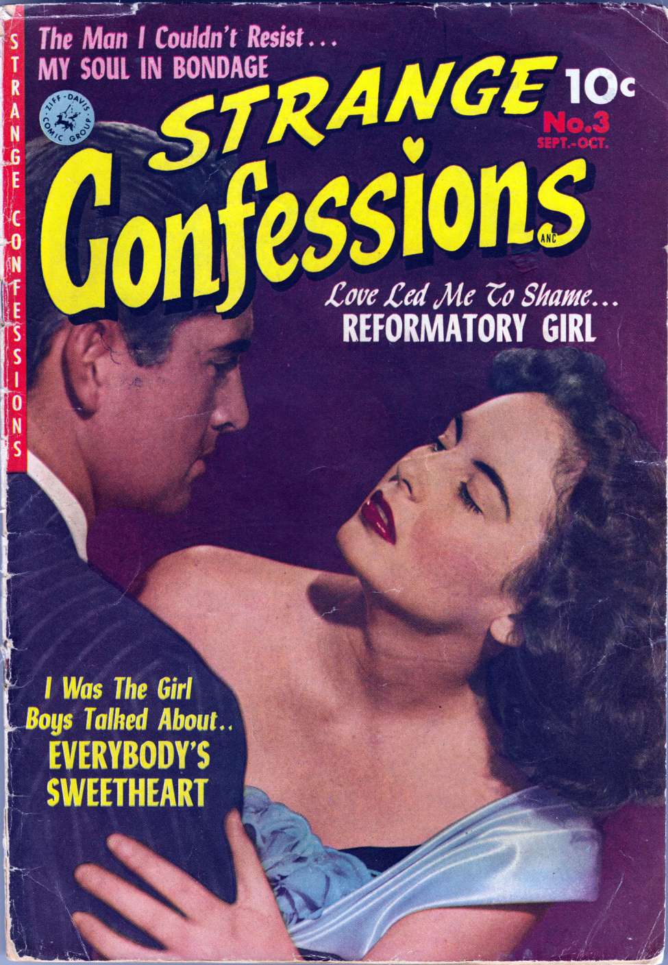 Comic Book Cover For Strange Confessions 3