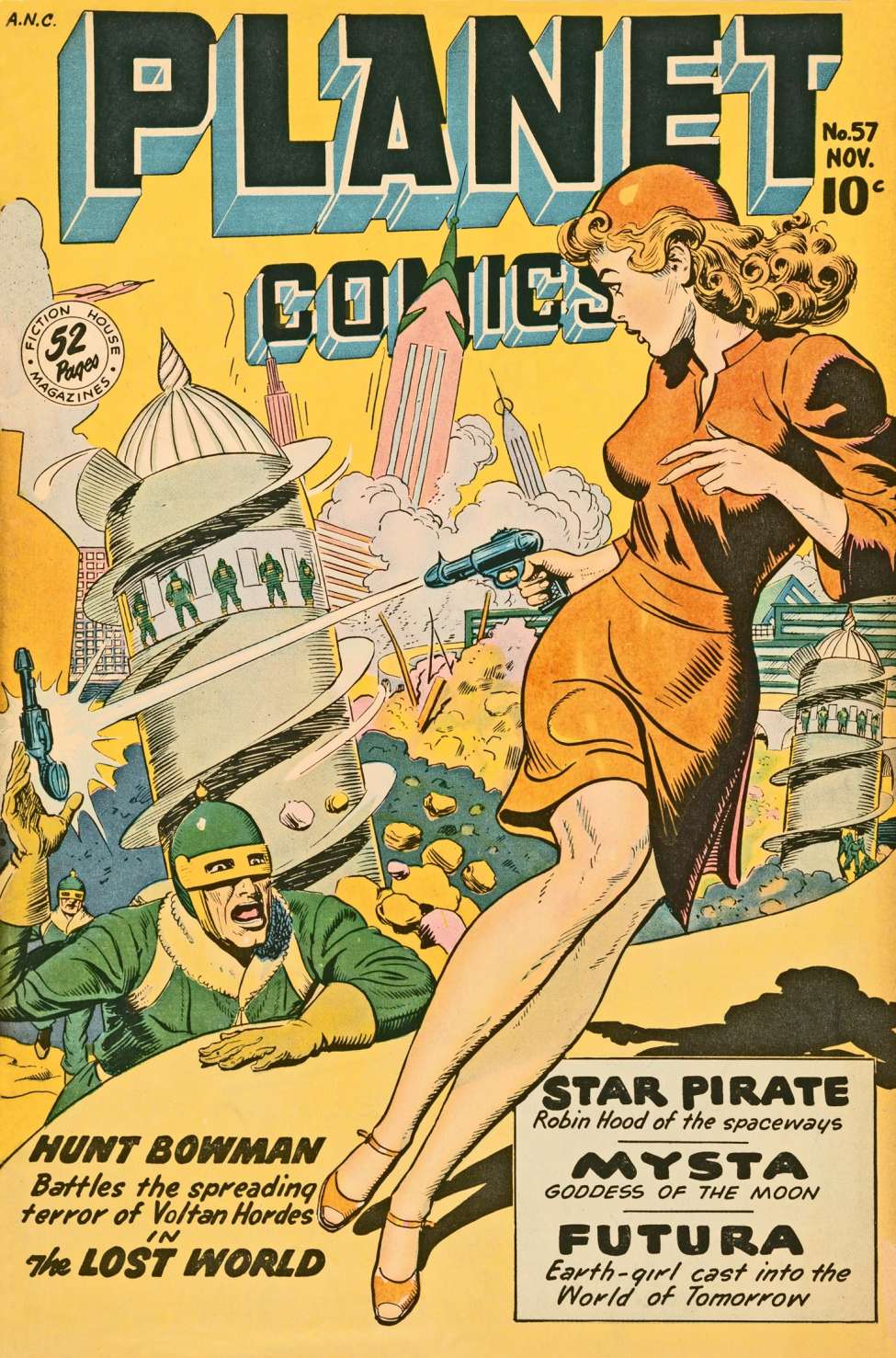 Comic Book Cover For Planet Comics 57 - Version 2