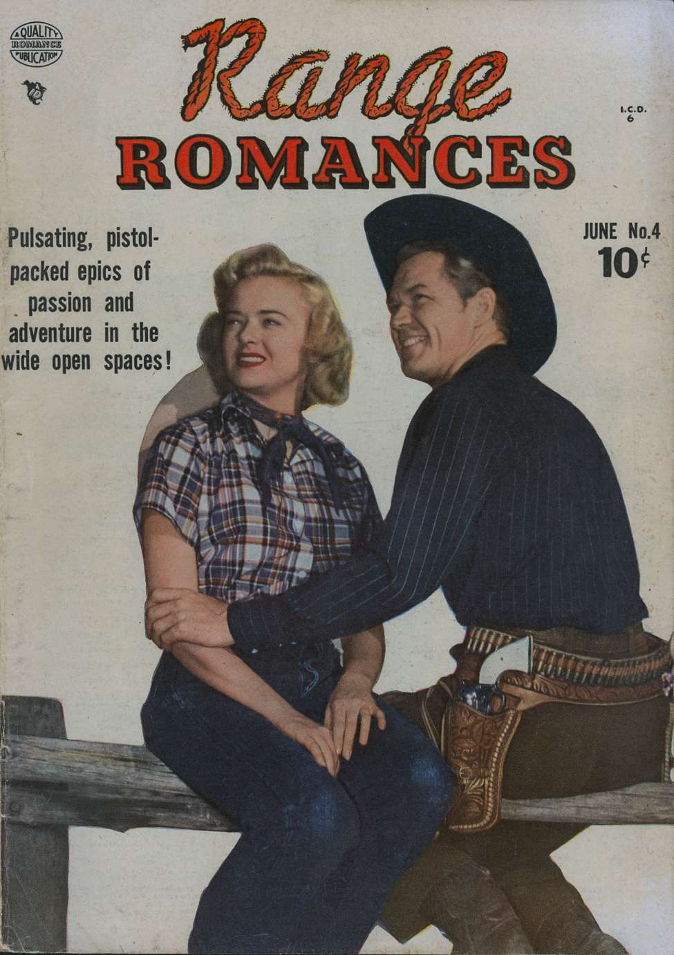 Comic Book Cover For Range Romances 4