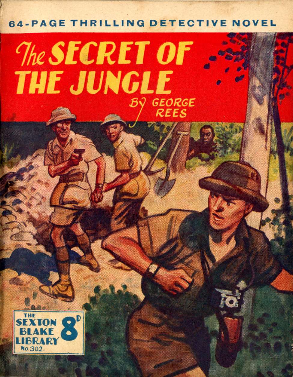 Comic Book Cover For Sexton Blake Library S3 302 - The Secret of the Jungle