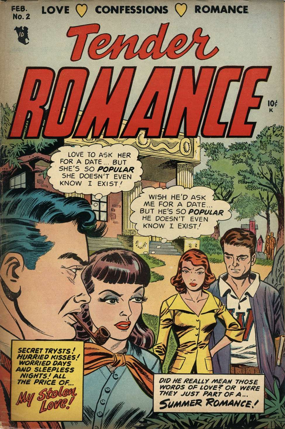 Comic Book Cover For Tender Romance 2