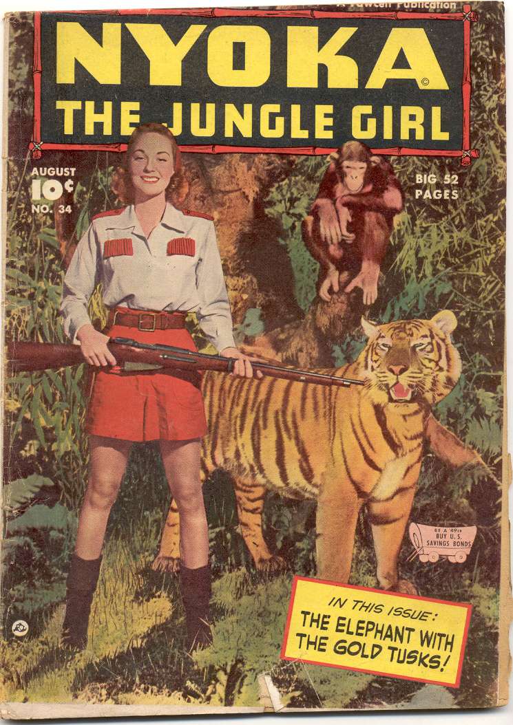 Comic Book Cover For Nyoka the Jungle Girl 34 - Version 1