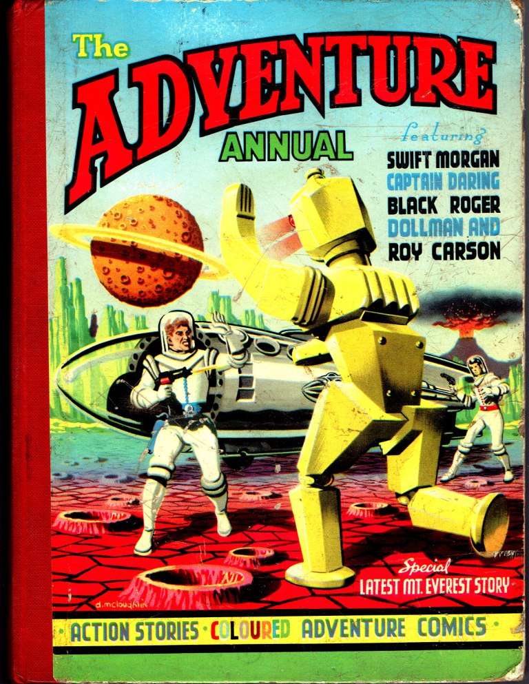 Comic Book Cover For The Adventure Annual